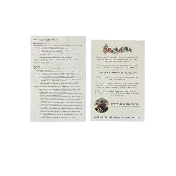 Spontuneous the Song Game Sing It or Shout It Talent Not Required - Picture 4 of 5